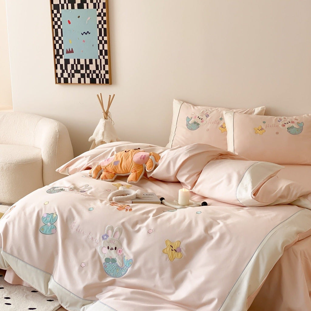 Pink Seabed Fantasy Bedding Set