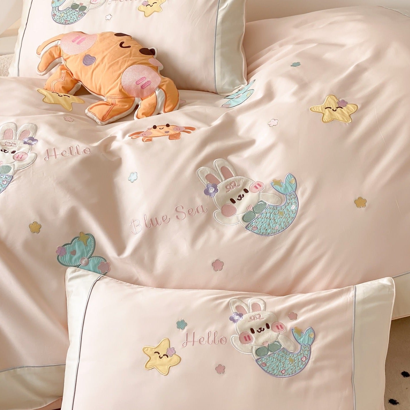Pink Seabed Fantasy Bedding Set