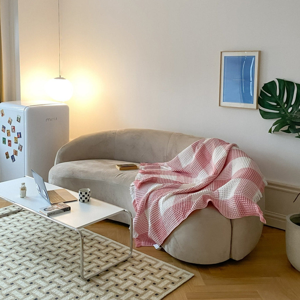 Plaid Waffle Soft Blanket
