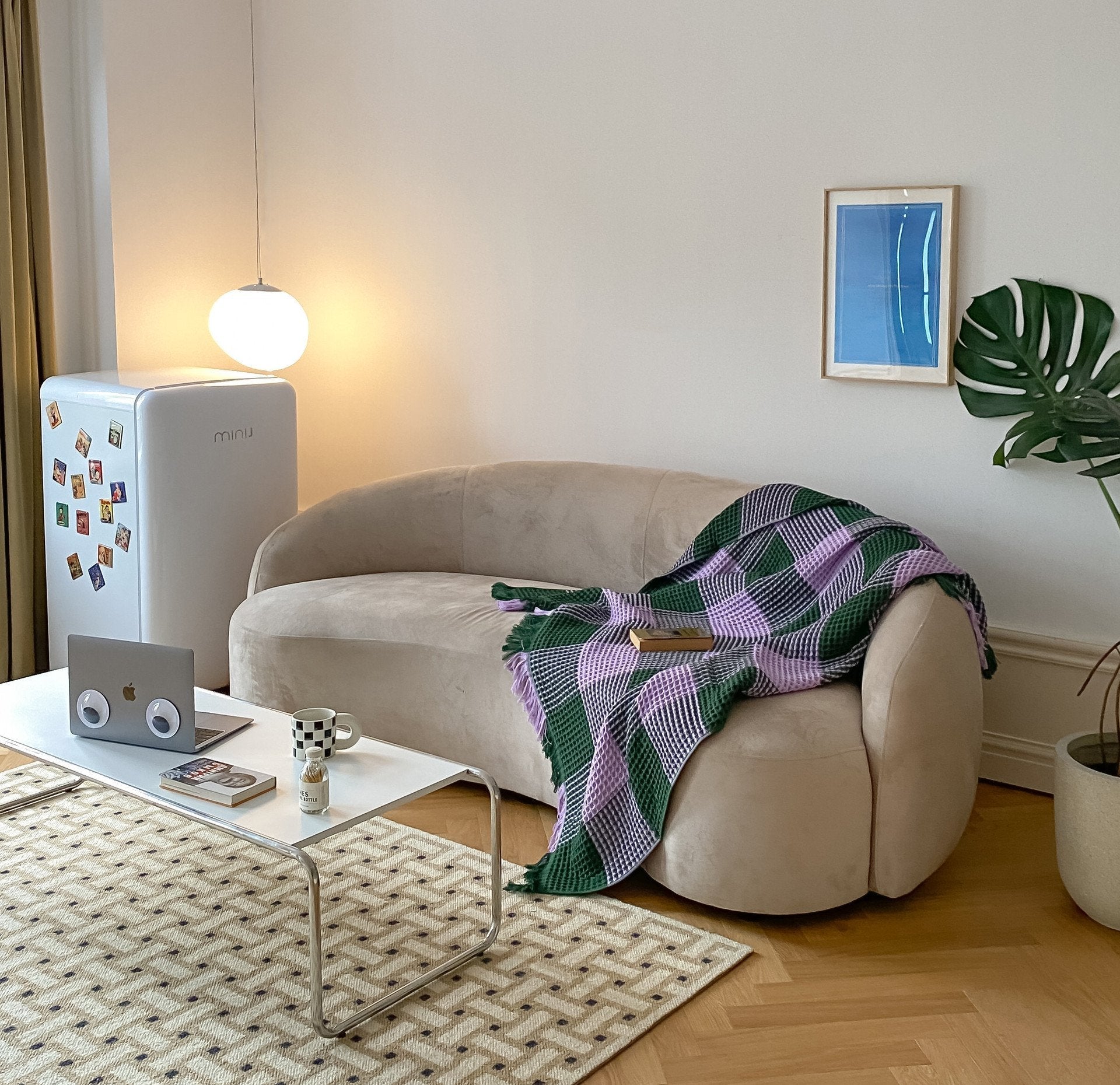 Plaid Waffle Soft Blanket