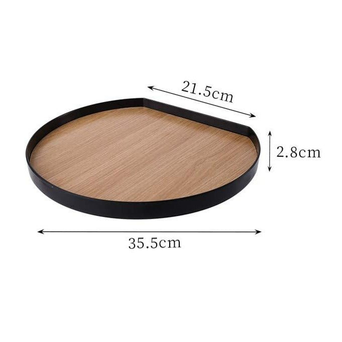 Plastic Wooden Platter