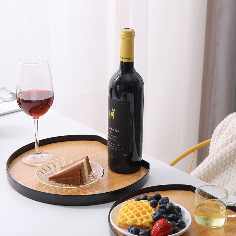 Plastic Wooden Platter