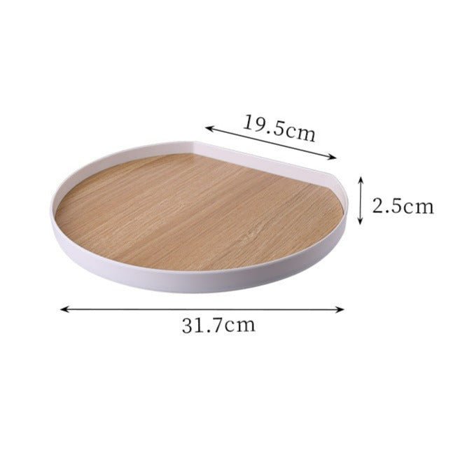Plastic Wooden Platter