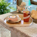 Plastic Wooden Platter