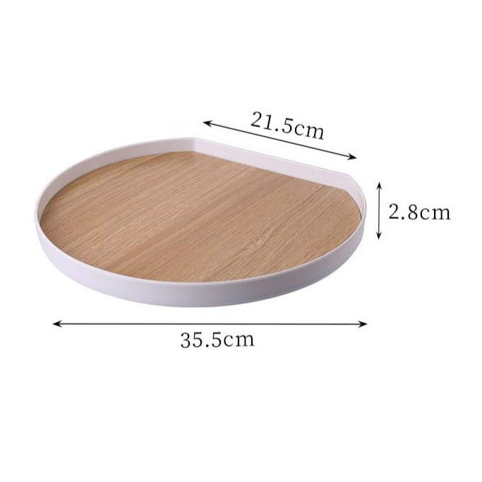 Plastic Wooden Platter