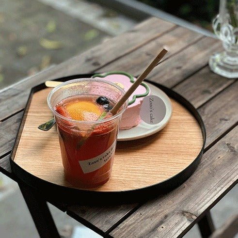 Plastic Wooden Platter