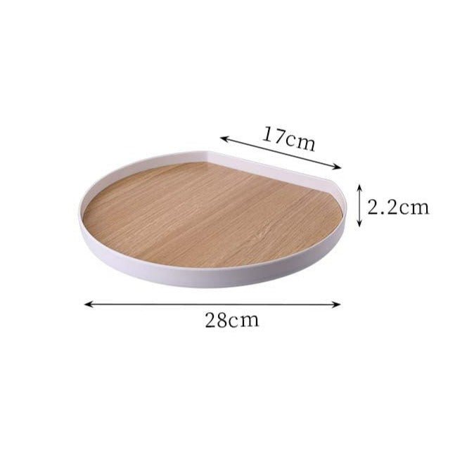 Plastic Wooden Platter