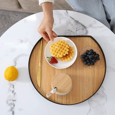 Plastic Wooden Platter
