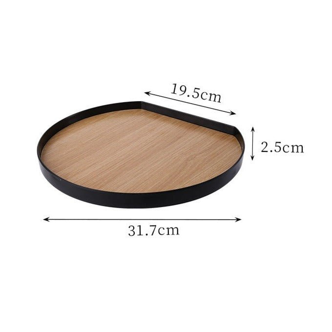 Plastic Wooden Platter