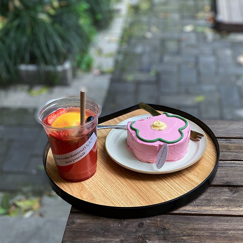 Plastic Wooden Platter