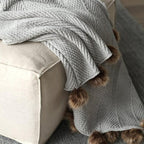 Pom Pom Fur Soft Blanket