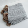 Pom Pom Fur Soft Blanket - FINAL SALE