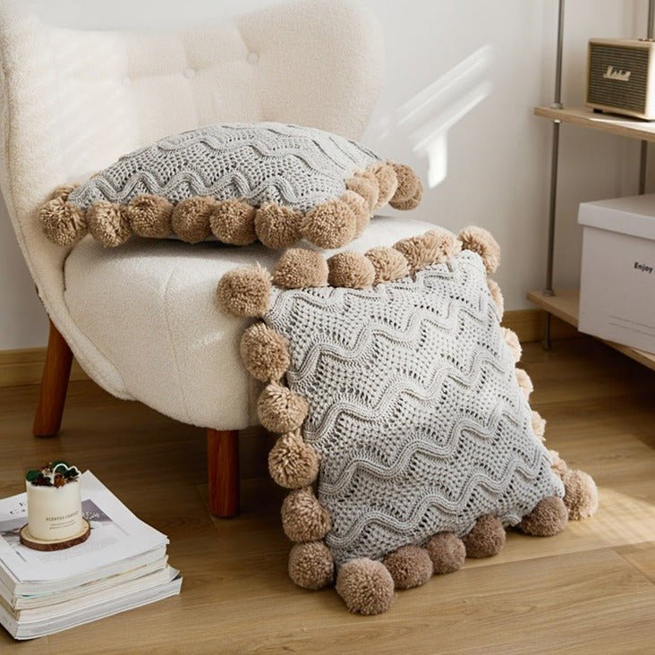Pom Pom Weave Cushion