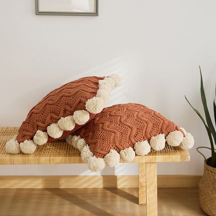 Pom Pom Weave Cushion