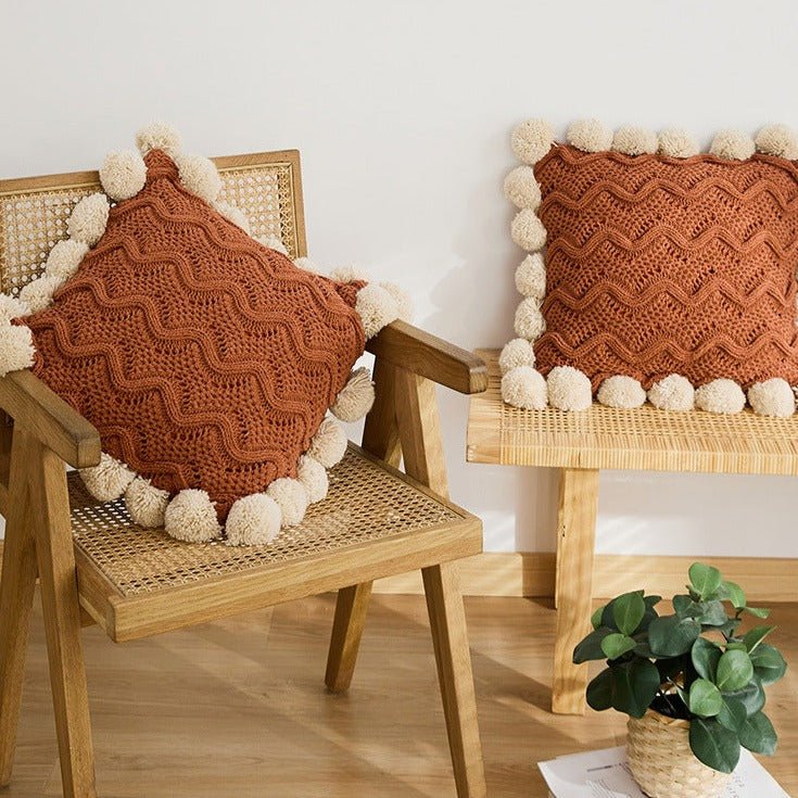 Pom Pom Weave Cushion