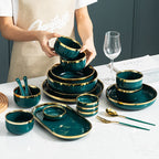 Verde Emerald Green Luxury Dinnerware Set