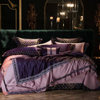 Sabina Luxury Embroidered Egyptian Cotton Satin Bedding Set