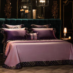 Sabina Luxury Embroidered Egyptian Cotton Satin Bedding Set