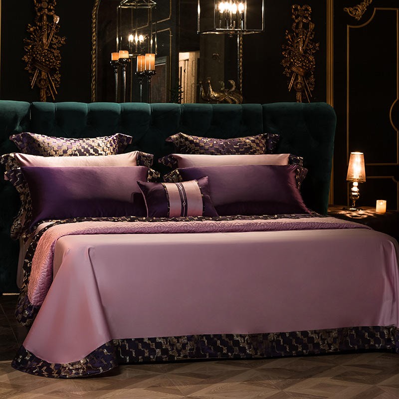 Sabina Luxury Embroidered Egyptian Cotton Satin Bedding Set