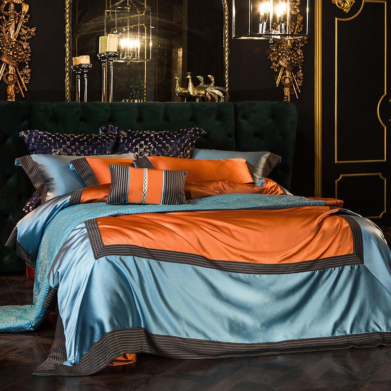Olivia Luxury Embroidered Egyptian Cotton Satin Bedding Set