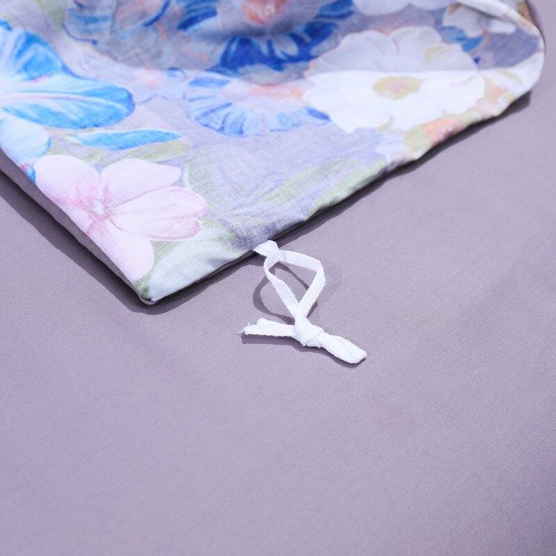 Aida Black Luxury Floral Egyptian Cotton Bedding Set