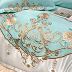 Domitia Flemish Sky Embroidery Egyptian Cotton Bedding Set