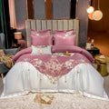 Domitia Berry Embroidery Egyptian Cotton Bedding Set