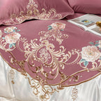 Domitia Berry Embroidery Egyptian Cotton Bedding Set
