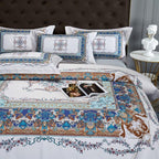 Ava Layered 3D Printed Border Egyptian Cotton Bedding Set
