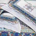 Ava Layered 3D Printed Border Egyptian Cotton Bedding Set