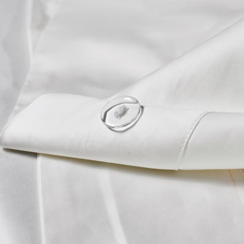 Manya Imperial White Reversible Egyptian Cotton Silk Bedding Set