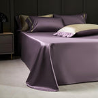 Manya Dusty Lavender Reversible Egyptian Cotton Silk Bedding Set