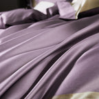 Manya Dusty Lavender Reversible Egyptian Cotton Silk Bedding Set