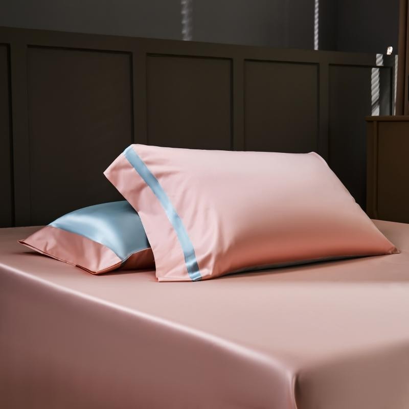 Manya Mocha Rose Reversible Egyptian Cotton Silk Bedding Set