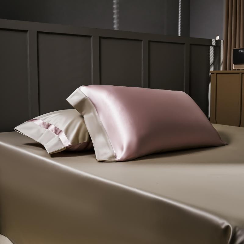 Manya Olive Grove Reversible Egyptian Cotton Silk Bedding Set