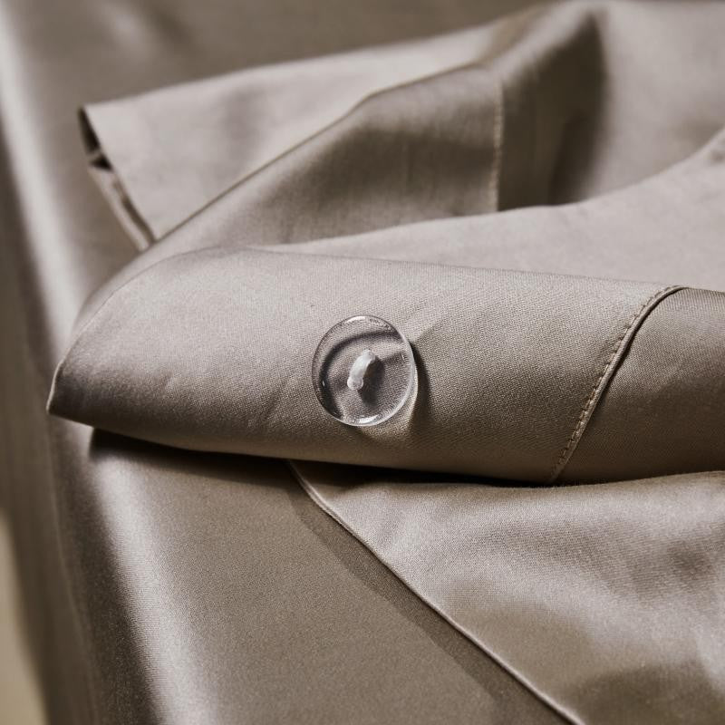 Manya Olive Grove Reversible Egyptian Cotton Silk Bedding Set