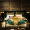 Rosalee Royal Embroidered Egyptian Cotton Satin Bedding Set