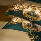Rosalee Royal Embroidered Egyptian Cotton Satin Bedding Set