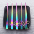 Irised Rainbow Chopsticks Stainless Steel Cutlery Set