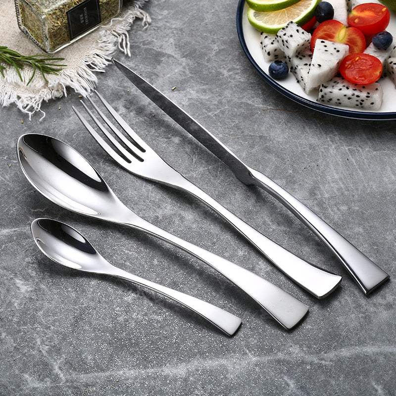 Jet Silver Stainless Steel Cutlery Set