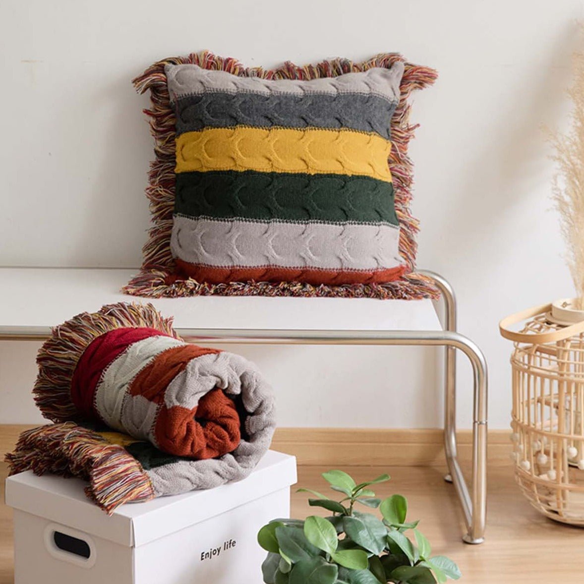 Radiance Cable Knit Cushion