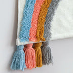 Rainbow Diamond Macrame Wall Art