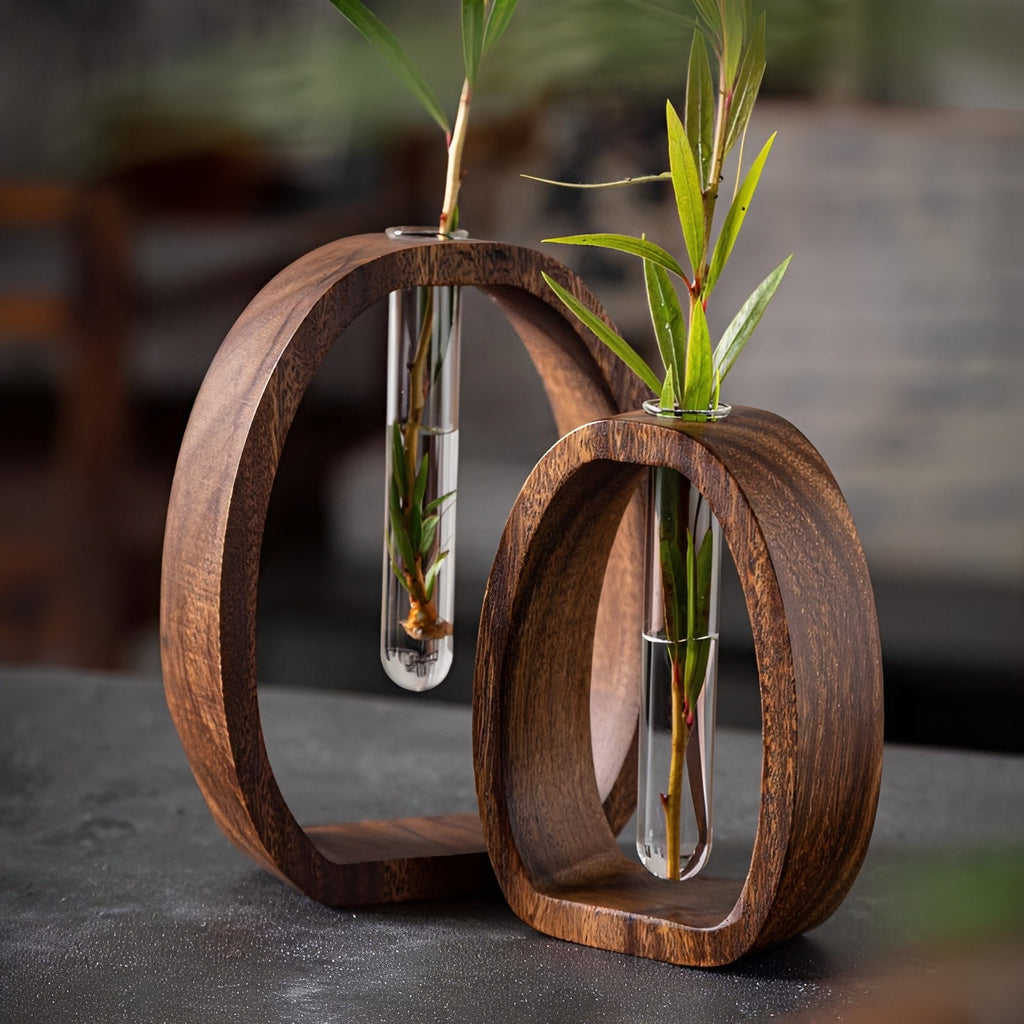 Torin Walnut Loop Vase