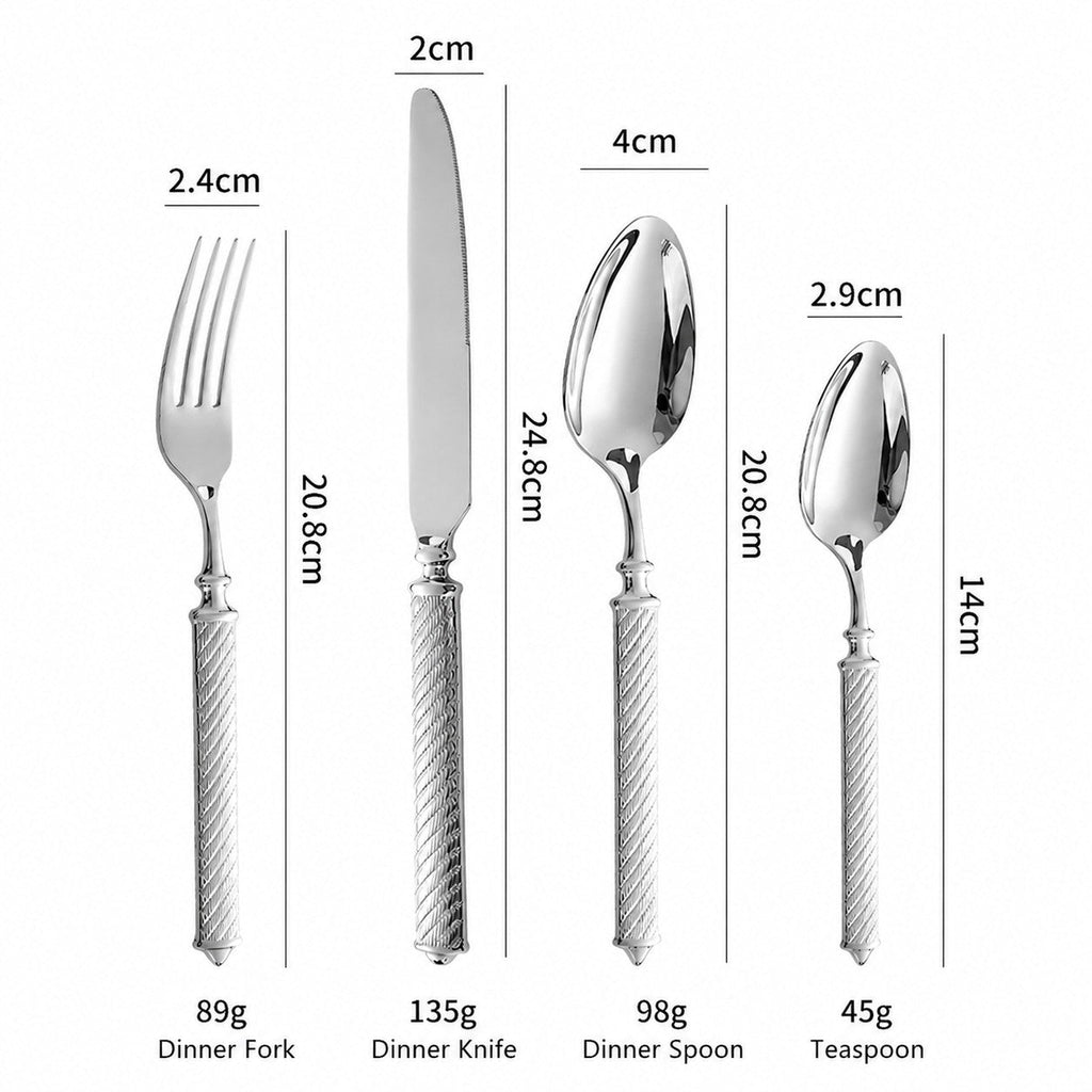 Realm Silver Luxury Stainless Steel Cutlery Set