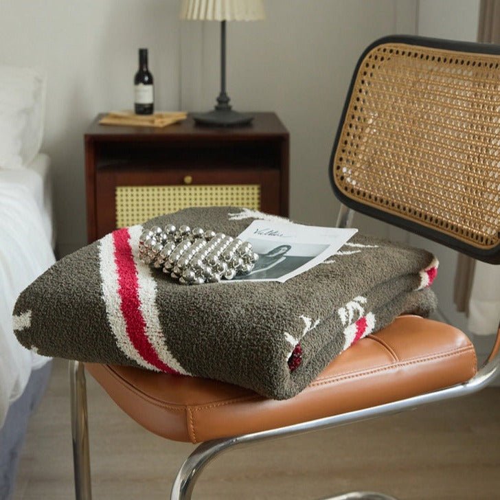 Reindeer Stripe Blanket