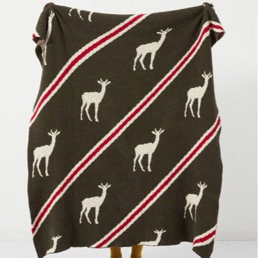 Reindeer Stripe Blanket