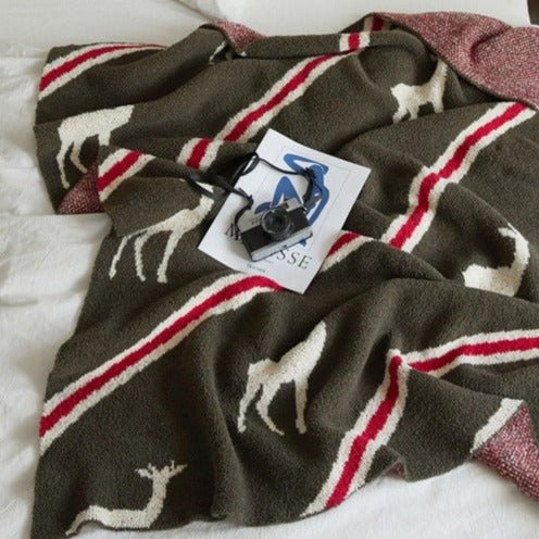 Reindeer Stripe Blanket