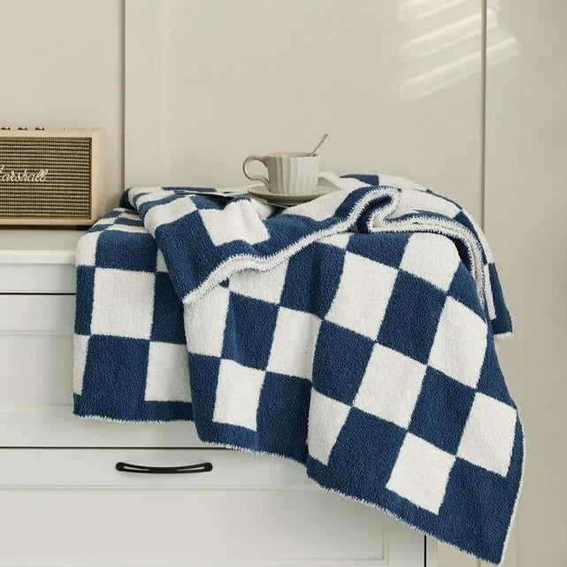 Retro Checkerboard Plus Soft Blanket