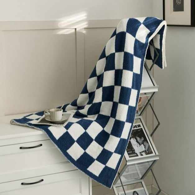 Retro Checkerboard Plus Soft Blanket