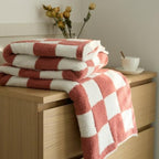 Retro Checkerboard Plus Soft Blanket